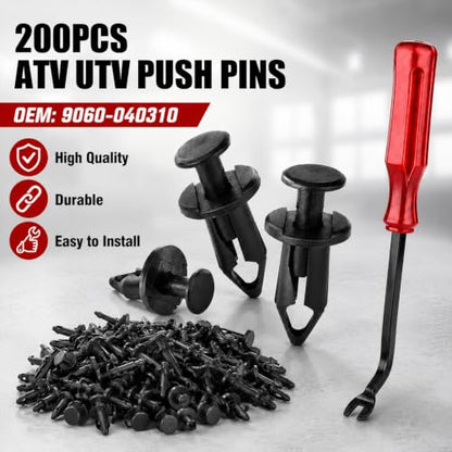 Push Pins Body Rivets Clips for CFMOTO Uforce Zforce Cforce 200PCS
