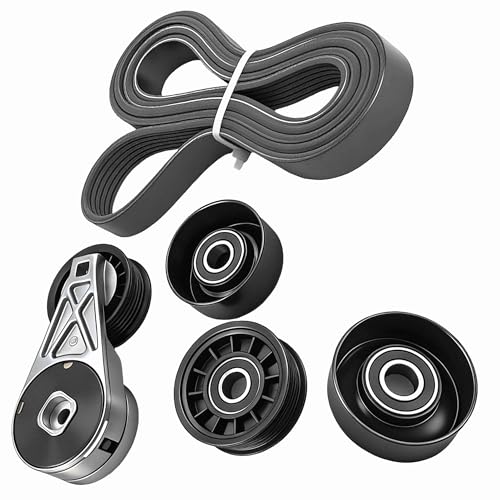 Serpentine Belt Kit With Tensioner And Idler Pulley For Chevrolet Malibu - size: Malibu (04-06), For Pontiac G6 (05-06)