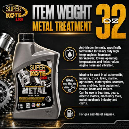 Metal Treatment Superkote 2000 / Anti Friction/Engine Treatment / 1Q