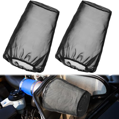 Meonum 2 Pack Cone Air Intake Filter Cover, Universal Dustproof Sock, Big