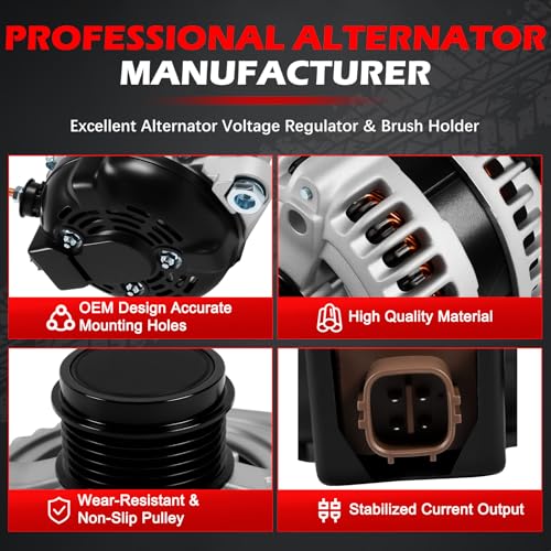 11402 New Alternator Fit for Camry 2.5L 2012-2015/RAV4 2009-2012 - size: 11402