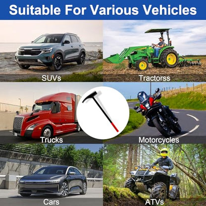 Tire Bead Breaker Tool with Tire Hammer and 30inch Tire Iron and 38inch Tire Bar for Tire Changing Tool Tire Changer Kit - style: Tire Hammer+S Tire Bar+L Tire Bar