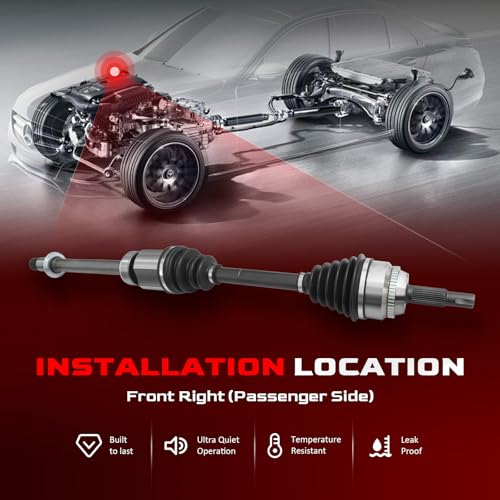 Betthand NCV69578 Front Right CV Axle Fit for Toyota Camry 2002-2009 Gas - size: 665247