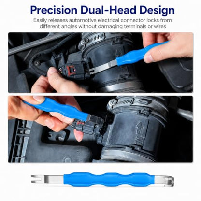 Electrical Disconnect Pliers Set, Fuel Line Disconnect Tool Kit, Automotive Electrical Connector Separator Removal Tool Kit and Hose Clamp Removal Pliers Set,Car Trim Removal Tools