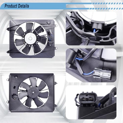 Radiator Cooling Fan Compatible with 2010-2011 CR-V 2.4L L4 - size: 2010-2011 Honda CR-V