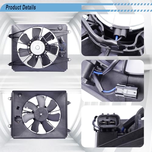 Radiator Cooling Fan Compatible with 2010-2011 CR-V 2.4L L4 - size: 2010-2011 Honda CR-V