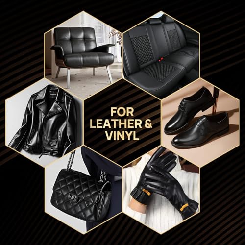 Boncart Black Leather Dye with Satin Leather Sealer - color: Black
