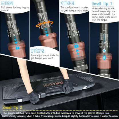 Torque Wrench 1-Inch Drive Dual Range Scales 200-1500ft.lb/271.0-2032.5Nm - size: 1" 200-1500FT.LB