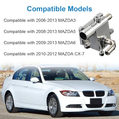 LF941517Z Thermostat Housing Compatible with 2006-2015 Mazda 3 5 6 CX-7 - size: LF9415179A