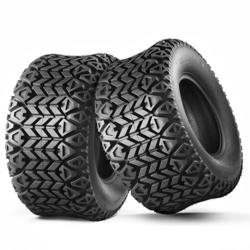 MaxAuto AT22x11.00-10 ATV/UTV 타이어, 22x11.00-10 모든 지형 타이어, 모든 트레일 후면 타이어, 머드 샌드 오프로드 타이어, 4겹 튜브리스, 2팩 - size: 22x11.00-10