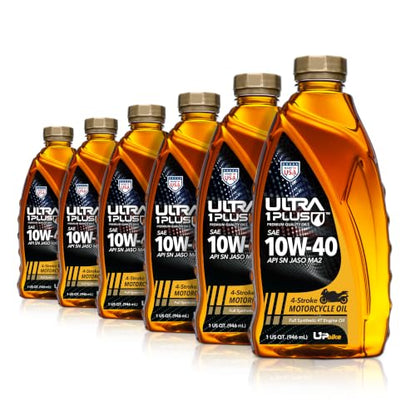 4T 10W-40 Full Synthetic Motorcycle Oil JASO MA2 API SN 6 Quarts - size: 6 Quarts Pack