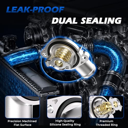 Upgraded Aluminum Engine Coolant Thermostat Housing Assembly For Ram Dodge - color: 902-3036