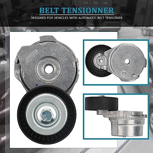 IRONTEK 39298 Belt Tensioner Pulley Assembly fit for Ford (2011-2020 Lobo/ 2011-2012 Mustang), for Lincoln 2011-2014 Mark LT #89631 305631 49821 780207 BR3Z6B209H - size: BR3Z6B209H