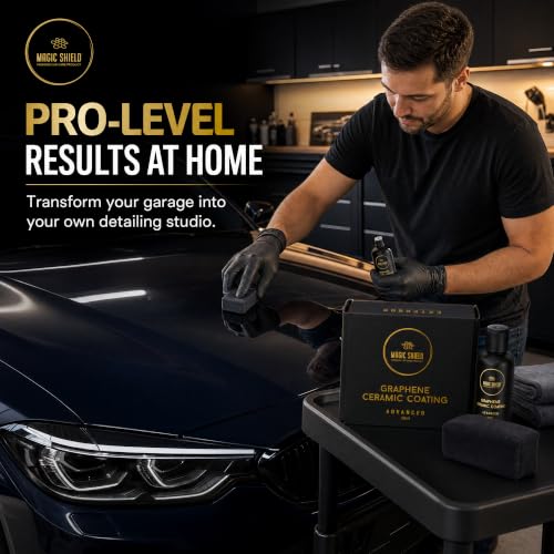 Magic Shield Graphene Ceramic Coating for Cars, 5-Year, 50 mL