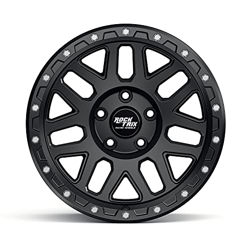 RockTrix RT110 20x9 Off-Road Wheels compatible with Toyota Tundra 2007-2021, Matte Black 5x150 Rims +12mm Offset for 33-35 Inch Tire Clearance, Fits Sequoia, Land Cruiser, And Fits Lexus LX570 - color: Matte Black, size: 20x9 +12mm offset