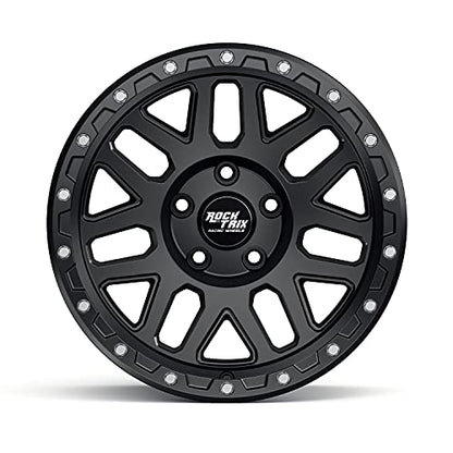 RockTrix RT110 20x9 Off-Road Wheels compatible with Toyota Tundra 2007-2021, Matte Black 5x150 Rims -12mm Offset for 33-35 Inch Tire Clearance, Fits Sequoia, Land Cruiser, And Fits Lexus LX570 - color: Matte Black, size: 20x9 -12mm offset