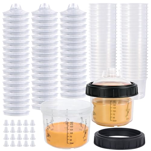 Disposable Paint Gun Cup, HVLP Paint Sprayer Gun Mixing Cups - size: 6.7 ounce