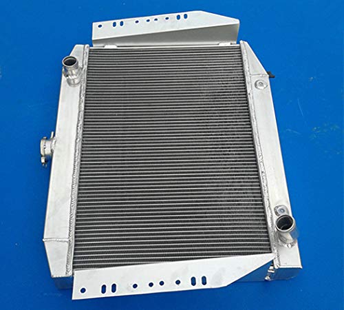 3 Rows Aluminum Radiator for Jeep Cherokee/Wagoneer / J10 J20 5.9 V8 1972-1988 1987, Silver