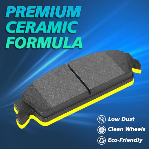 HARUMA D1194 Rear Ceramic Brake Pads, 4PCS - size: HBKP8015