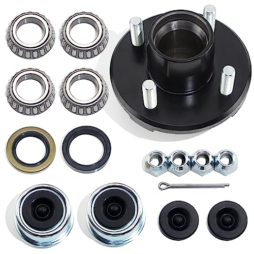4 on 4'' Trailer Hub Kit for 2000 lb 1" or 1-1/16" Straight Axle - color: 4x4'' Hub Kit for 2000 lbs Axle - 1Set