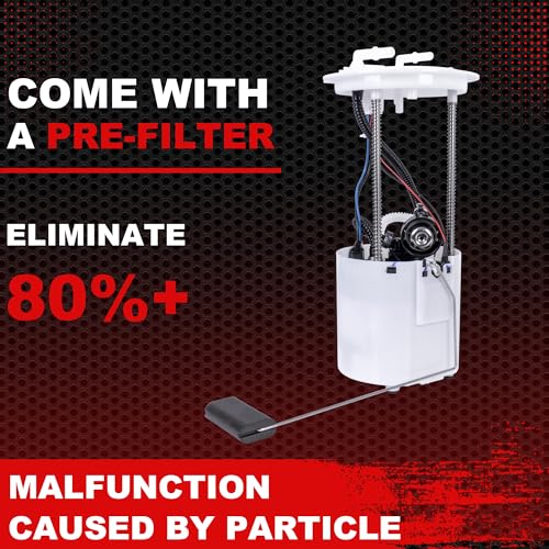 Electric Fuel Pump Assembly w/Sending Unit Compatible for 2010-2012 Ford Escape | 2010-2011 Mercury Mariner/Mazda Tribute V6 3.0L Replaces E2554M