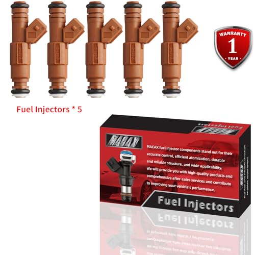 Set of 5 Fuel Injectors 91863400 FJ669 Replacement - size: FJ669