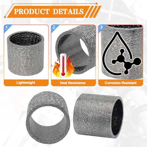 Exhaust Pipe Muffler Gasket Slip On Header Rings for Harley