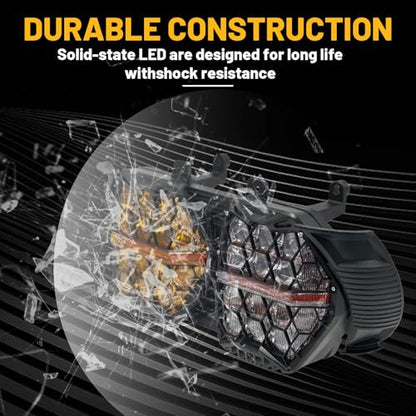 240W High Power Dual Motorcycles LED Headlight High Low Beam with DRL E24 Projector Head Lamp Compatible with Road glide 2015-2023 (Yellow+white) - color: White + Yellow