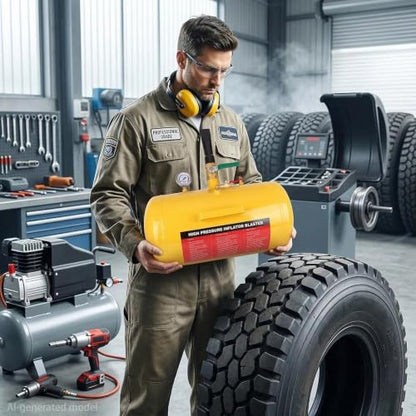 5 Gallon Air Tire Bead Seater Blaster Tool Seating Tire Inflator Car Truck ATV Tank Heavy Duty(US Stock) - color: Yellow (5 Gallon )