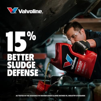 Valvoline MaxLife High Mileage 10W-30 Synthetic Blend Motor Oil 1 Quart, Pack of 6 - size: 1 qt (Pack of 6), style: High Mileage
