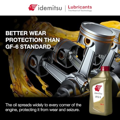 Idemitsu IFG 5 0W-8 Full Synthetic Engine Oil – 1 Quart - size: 1 Quart