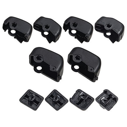 Black Hand Control Switch Housing Caps Compatible for Harley Davidson Electra Street Glide - color: BLACK 10 PCS/SET