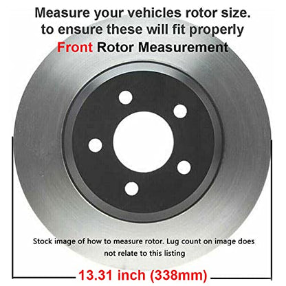 Detroit Axle - Brake Kit for 2003-2009 Toyota 4Runner Lexus GX470 - size: 10PR1100034/kit
