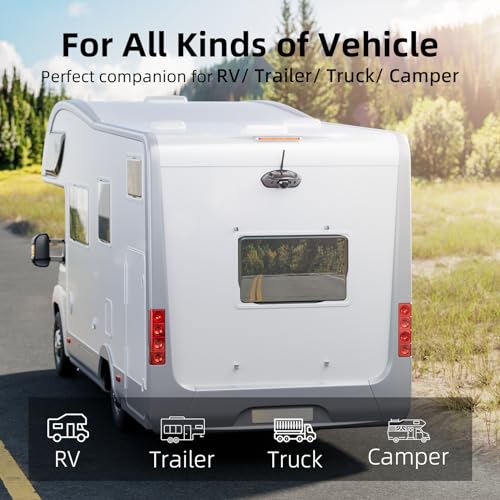 eRapta RV Backup Camera Wireless System for Furrion with 5-Inch Monitor - color: Metallic Gray
