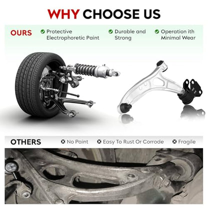 TadaMark Front Left & Right Lower Control Arm Fit for Ford Focus 2012-2018
