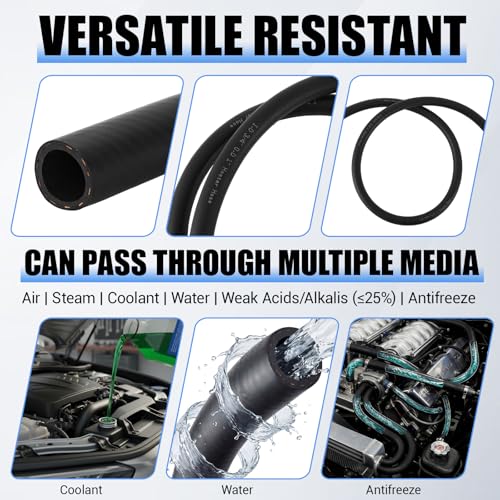 Outus 3/4", 25ft EPDM Heater Hose, 85PSI Black Coolant Hose Automotive - size: 3/4", 25FT
