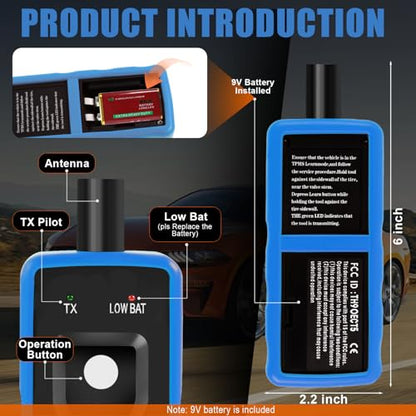 EL-50448 TPMS Relearn Tool with Battery, FIRSTOOL OEC-T5 TPMS Reset Tool TPMS Tire Sensor for GM, Auto TPMS Programming Tool, Tire Pressure Sensor Programming Tool for GM/Buick/Chevy Series Vehicles