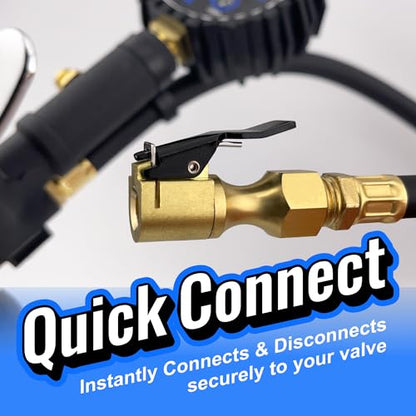 Chuck Mates Premium 1/4" NPT Quick-Connect Tire Chuck, Closed-Flow (1 Pack) - size: 1 Pack NPT Closed-Type