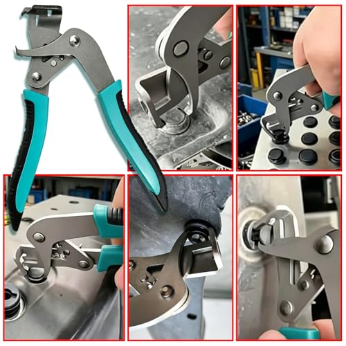 Clip Removal Tool Kit, 4-Piece Car Pliers for Trim, Clamps & Connectors - color: B-red 4pcs