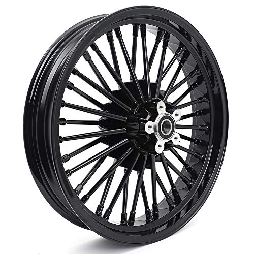 TOFR 18x3.5 18x3.5 Wheels Set 36 Fat Spokes For Harley Softail Slim 12-21 - size: Front:18x3.5 Rear:18x3.5