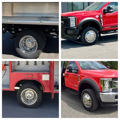 4X 19.5 Bolt On Dually Wheel Simulators Fit for Ford 2005-2025 F450 F550 - size: 19"#1