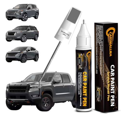 KBY Boulder Gray Car Touch Up Paint for Nissan, Color Accurate Car Paint Scratch Repair Pen Kit Quick & Easy Fix Vehicle Chips and Automotive Nicks Scuff - color: KBY Boulder Gray for Rogue/Pathfinder/Kicks/Frontier/Murano, style: Nissan