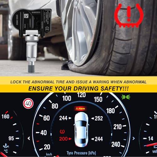 Tire Pressure Monitoring System Sensor, 315MHZ TPMS 529332M000 4pcs - color: 529332M000(4PCS)