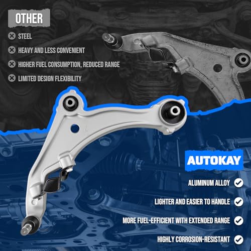 AUTOKAY 12PC Front Lower Control Arm Suspension kit for Nissan Maxima 09-14 - size: 20.67''×16.73''×6.3''