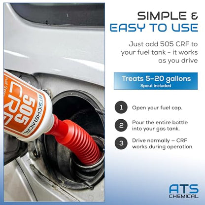 ATS Chemical 505 CRF Fuel System Treatment with Anti-Spill Spout - style: Fuel System Cleaner 16 FL OZ W/ Anti-Spill Spout