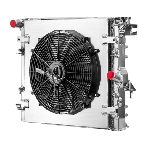 3 Row Radiator For 2007-2018 Jeep Wrangler JK V6 3.6L 3.8L 2008 2009 2010 2011 2012 2013 2014 2015 2016 2017 Aluminum Radiators Shroud Fan - size: 3 Row Radiator Shroud Fan