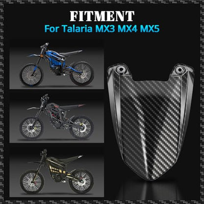 CHANGCHENG Rear Fender Mudguard for Talaria Sting MX3/MX4/MX5 - color: Carbon Fiber Pattern