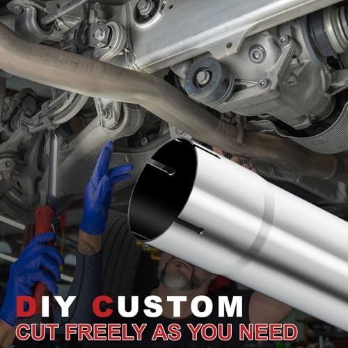 LCGP 5" Muffler Straight Pipe Stainless Steel 30" Long Straight Exhaust Pipe - size: 5 Inch without Clamps