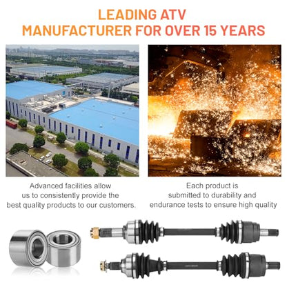 Front CV Axle with Bearing for Honda Foreman 500/ Foreman Rubicon 500 2014 2015 2016 2017 2018 44250-HR4-A21, 44250-HR4-A22 ATV Axles & Bearings - size: 1 pair - front axle & bearing