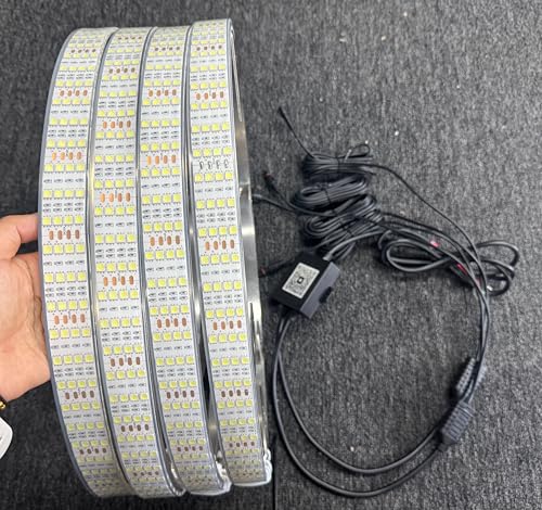 4-Pack 17.5" Quad Row Cold White Wheel Light Rings for Truck Car